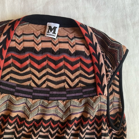 Missoni Multicolor Zigzag Knit Dress Size 8 - Picture 6 of 11